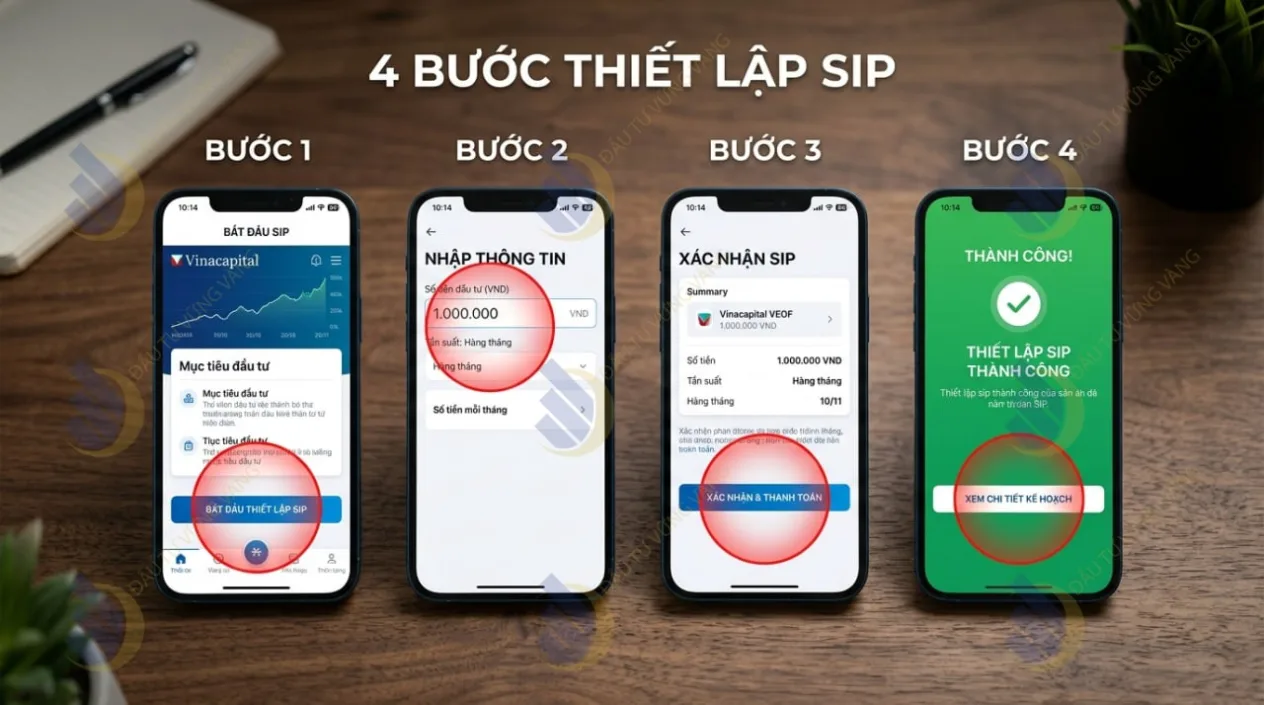 bộ 4 bước thiết lập SIP