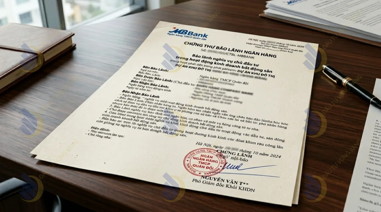 mẫu Chứng thư bảo lãnh ngân hàng hợp lệ của các ngân hàng lớn như MBBank