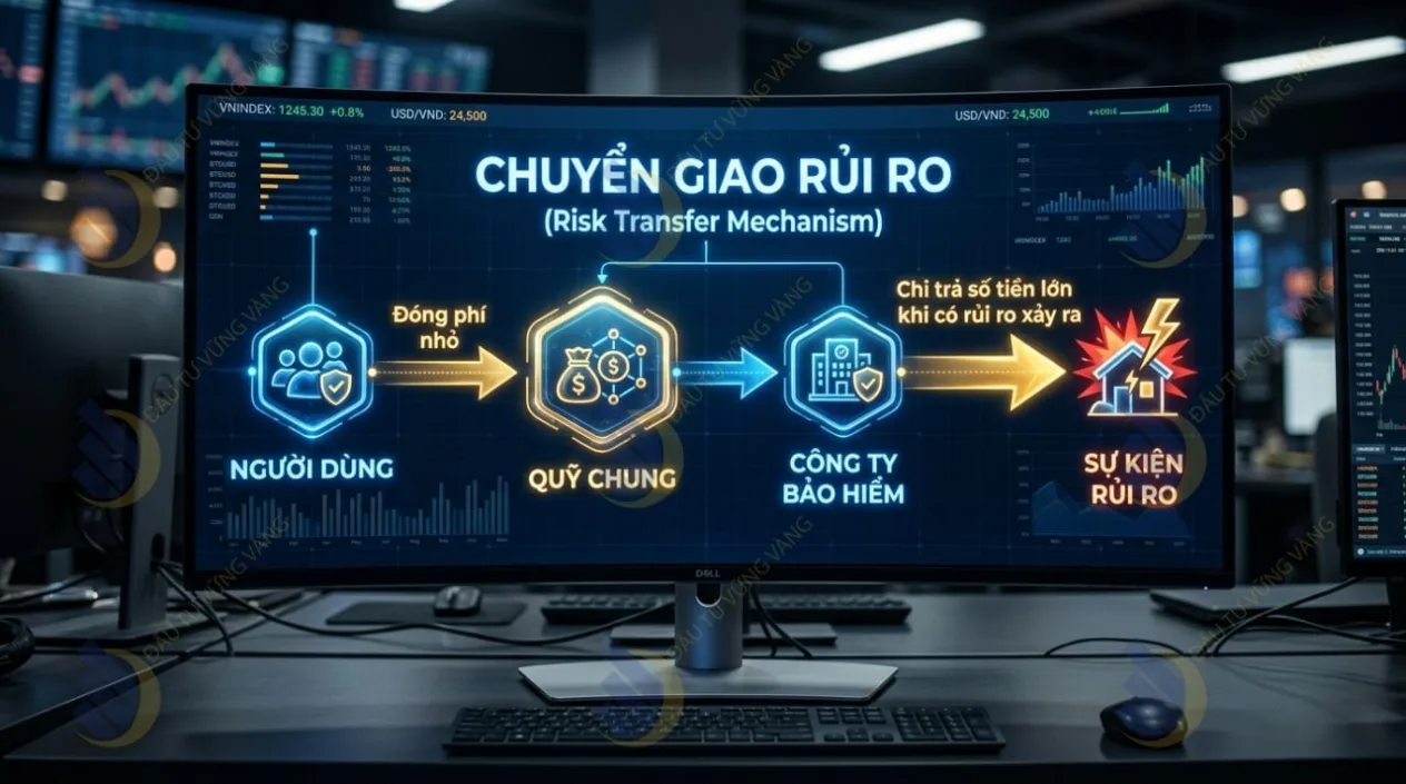 minh họa cơ chế "Chuyển giao rủi ro"
