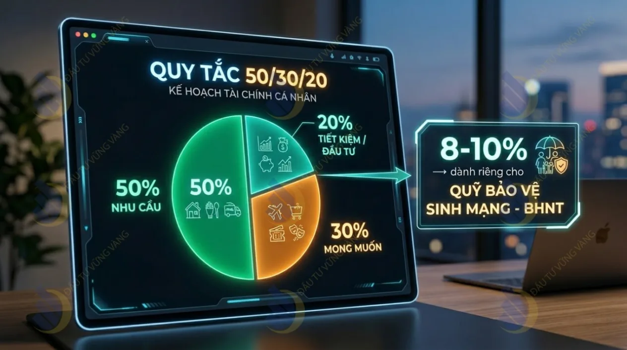 ngân sách theo Quy tắc 50/30/20,