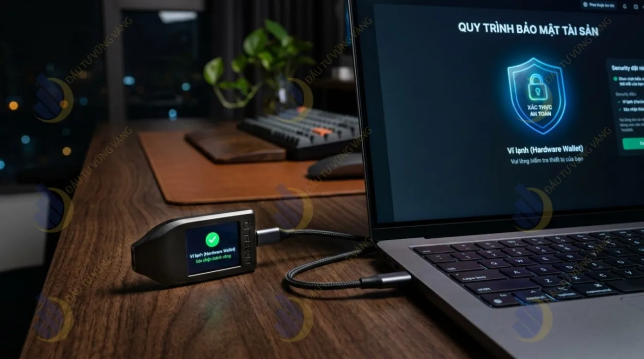 quy trình bảo mật tài sản bằng ví lạnh (Hardware Wallet)