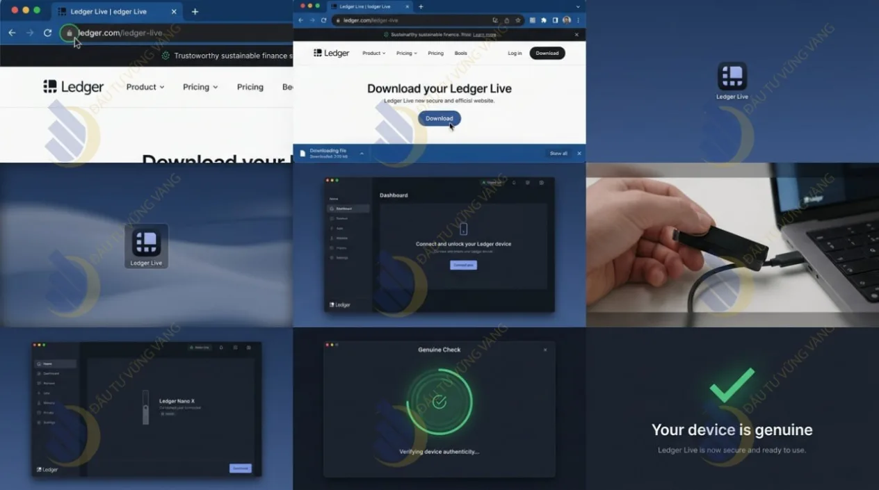 thao tác tải Ledger Live