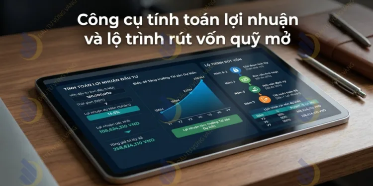 Công cụ tính toán lợi nhuận và lộ trình rút vốn quỹ mở